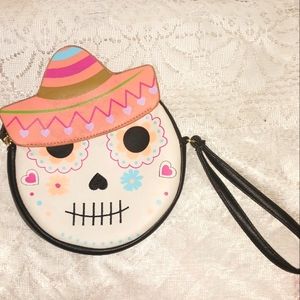Betsey Johnson Day of the Dead coin purse